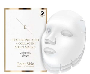 Komplet 3 masek pielęgnacyjnych z kwasem hialuronowym i kolagenem „Hyaluronic Acid & Collagen”