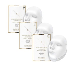 Komplet 9 masek pielęgnacyjnych „Hyaluronic Acid & Collagen Mask”