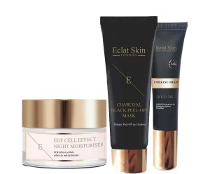 Komplet kosmetyków „Egf Cell Effect & 24K Gold Under Eye Cream & Charcoal Black”, poj. 50 ml 15 ml,,