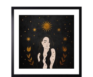 Dekoracja ścienna „Clarisa”, 53 x 3 x 53 cm