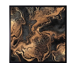 Dekoracja ścienna „Cande”, 73 x 3 x 73 cm