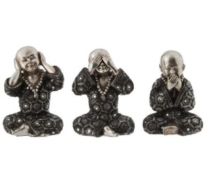 Komplet 3 dekoracji „Monk”, 15 x 10,5 x 10 cm