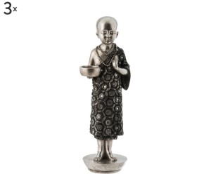 Komplet 3 dekoracji „Monk I”, 42 x 15 x 13 cm