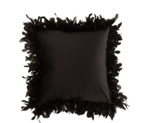 Poduszka dekoracyjna „Feathers Black”, 45 x 45 cm
