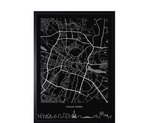 Dekoracja ścienna „Poznań”, 53 x 73 x 3 cm