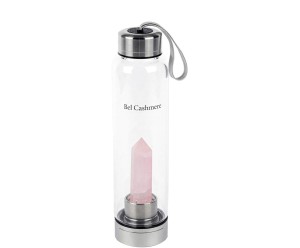Butelka z kryształem „Rose Quartz Elixir”, poj. 550 ml