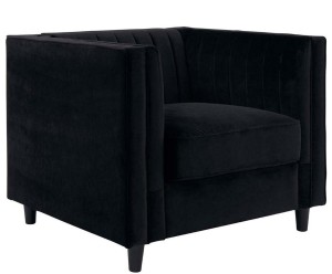 Fotel „Farah Black”, 86 x 96 x 67 cm