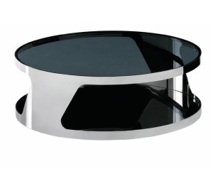 Stolik kawowy „Glass Top”, Ø 90, wys. 30 cm