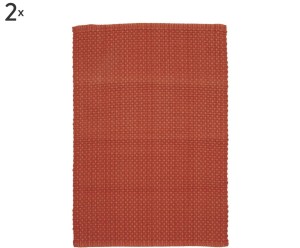 Komplet 2 podkładek „Oda Orange”, 45 x 45 cm