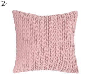 Komplet 2 poszewek „Spike Pink”, 45 x 45 cm