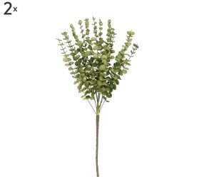 Komplet 2 dekoracji roślinnych „Eucalyptus”, 80 cm