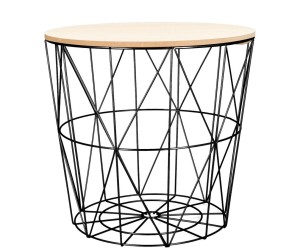 Stolik „Scandi Czarny”, Ø 38, wys. 39 cm
