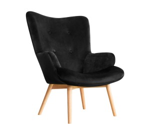 Fotel „Moss Black”, 72 x 96 cm