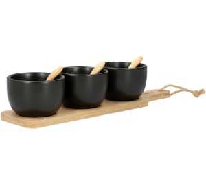 Komplet miseczek do serwowania „Lavia Black”, 32 x 8 cm