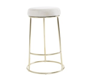 Stołek barowy „Manhattan Creme”, Ø 18, wys. 49 cm