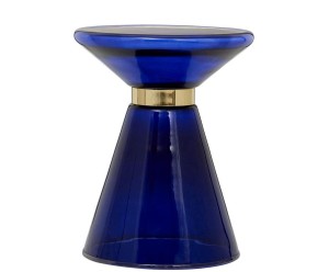 Stolik pomocniczy „Martini Blue”, Ø 38, wys. 46 cm