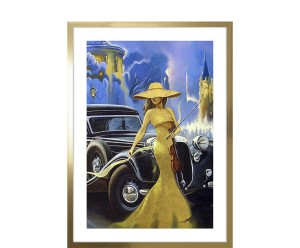 Dekoracja ścienna „Glam Style no.7”, 53 x 3 x 73 cm