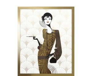 Dekoracja ścienna „Glam Style no.12”, 43 x 3 x 53 cm