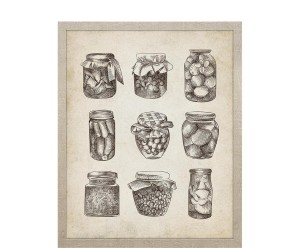 Dekoracja ścienna „Rustic dining room No°3”, 43 x 53 x 3 cm