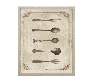 Dekoracja ścienna „Rustic dining room No°5”, 43 x 53 x 3 cm
