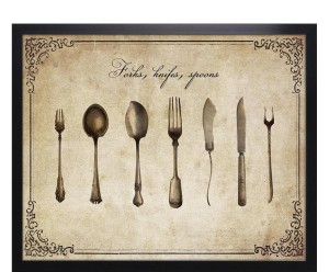 Dekoracja ścienna „Rustic dining room No°6”, 43 x 53 x 3 cm