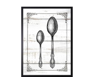 Dekoracja ścienna „Rustic dining room No°20”, 53 x 73 x 3 cm