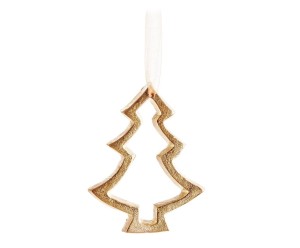 Dekoracja choinkowa „Pine Gold”, 15 x 15 cm