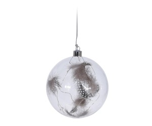 Bombka LED „Ragnvald”, Ø 12, wys. 13 cm