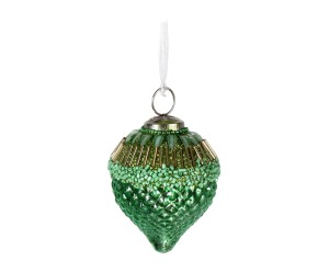 Ozdoba choinkowa „Peacock I”, Ø 7, wys. 8 cm