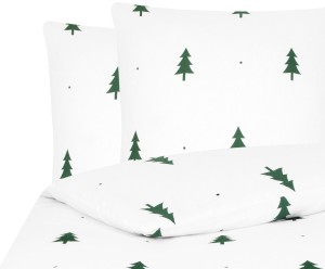 Komplet pościeli „X-mas Tree White Green”, 200 x 200 cm
