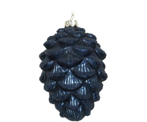 Ozdoba choinkowa „Cone Blue”, Ø 9, wys. 13,5 cm
