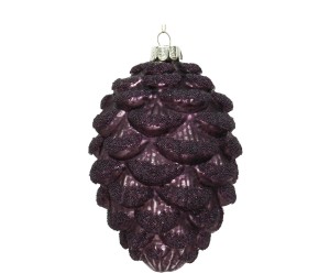 Ozdoba choinkowa „Cone Purple”, Ø 9, wys. 13,5 cm