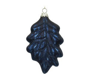 Ozdoba choinkowa „Leaf Blue”, 2,5 x 8,5 x 14 cm