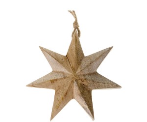 Dekoracja wisząca „Star”, 2,5 x 14 x 14 cm