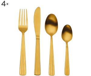 Komplet sztućców 16-elementowy „Balduino Gold”