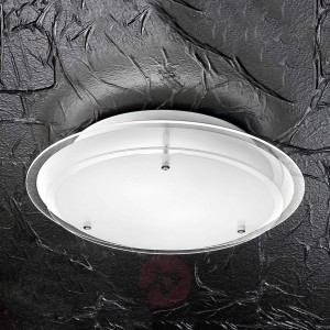 Ponadczasowa szklana lampa sufitowa Hill śr. 33 cm
