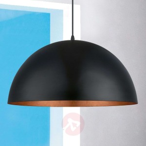 Lampa wisząca Gaetano 1 czarna/miedziana