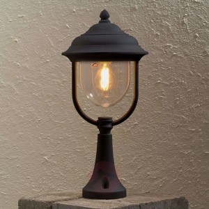Doskonała lampa na cokół PARMA, czarny