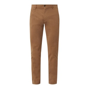 Chinosy o kroju slim fit z dodatkiem streczu model 'Schino’