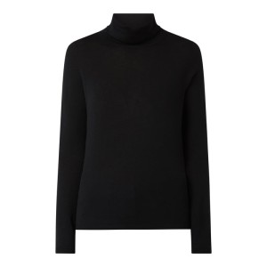 Sweter z wywijanym kołnierzem z wełny