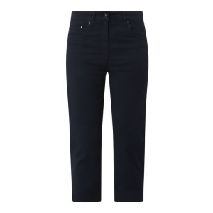 Spodnie capri o kroju slim fit z dodatkiem streczu model ‘Cora’