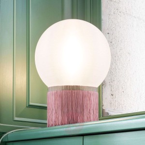 Slamp Atmosfera lampa stołowa Fringe, 30 cm różowa