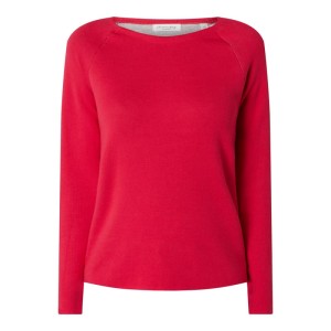 Sweter z paskami w kontrastowym kolorze