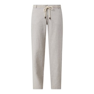 Spodnie materiałowe z mieszanki lnu