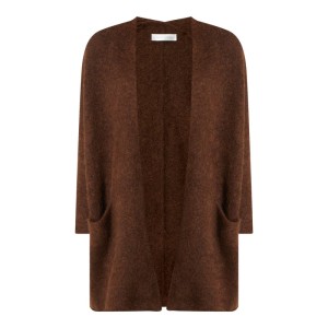 Długi kardigan z domieszką alpaki