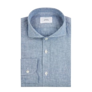 Koszula lniana o kroju slim fit