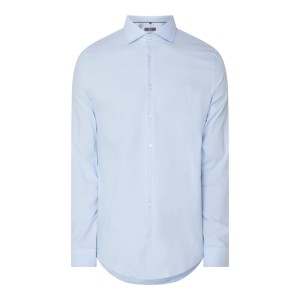 Koszula biznesowa o kroju slim fit z diagonalu
