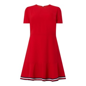 Sukienka PLUS SIZE z paskami z logo