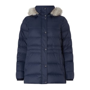 Kurtka puchowa PLUS SIZE z kapturem