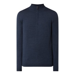 Bluza z kołnierzem z żywej wełny model ‘Zatto’